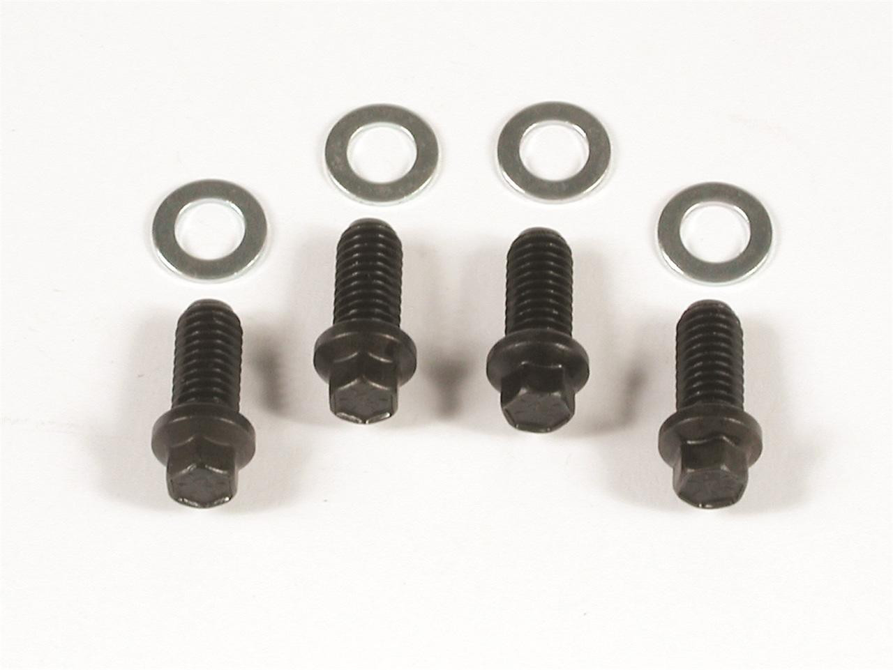 Mr Gasket Gasket Header Bolts for Chevy SB, 3/8-16 x 3/4 Mini Hex Head, Black Oxide - MRG-3409