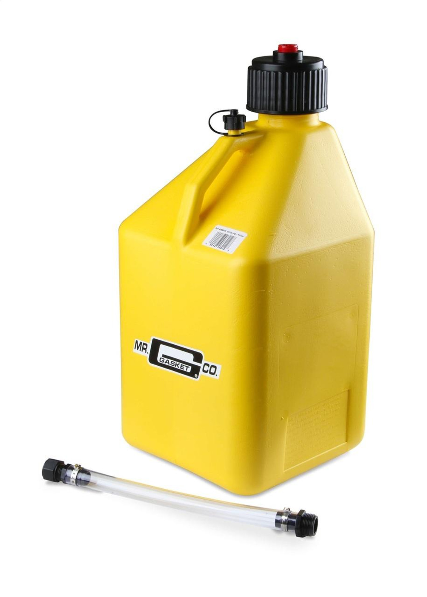 Mr Gasket Utility Jug w/Filler Hose, 5 Gallon, Yellow - MRG-36951G