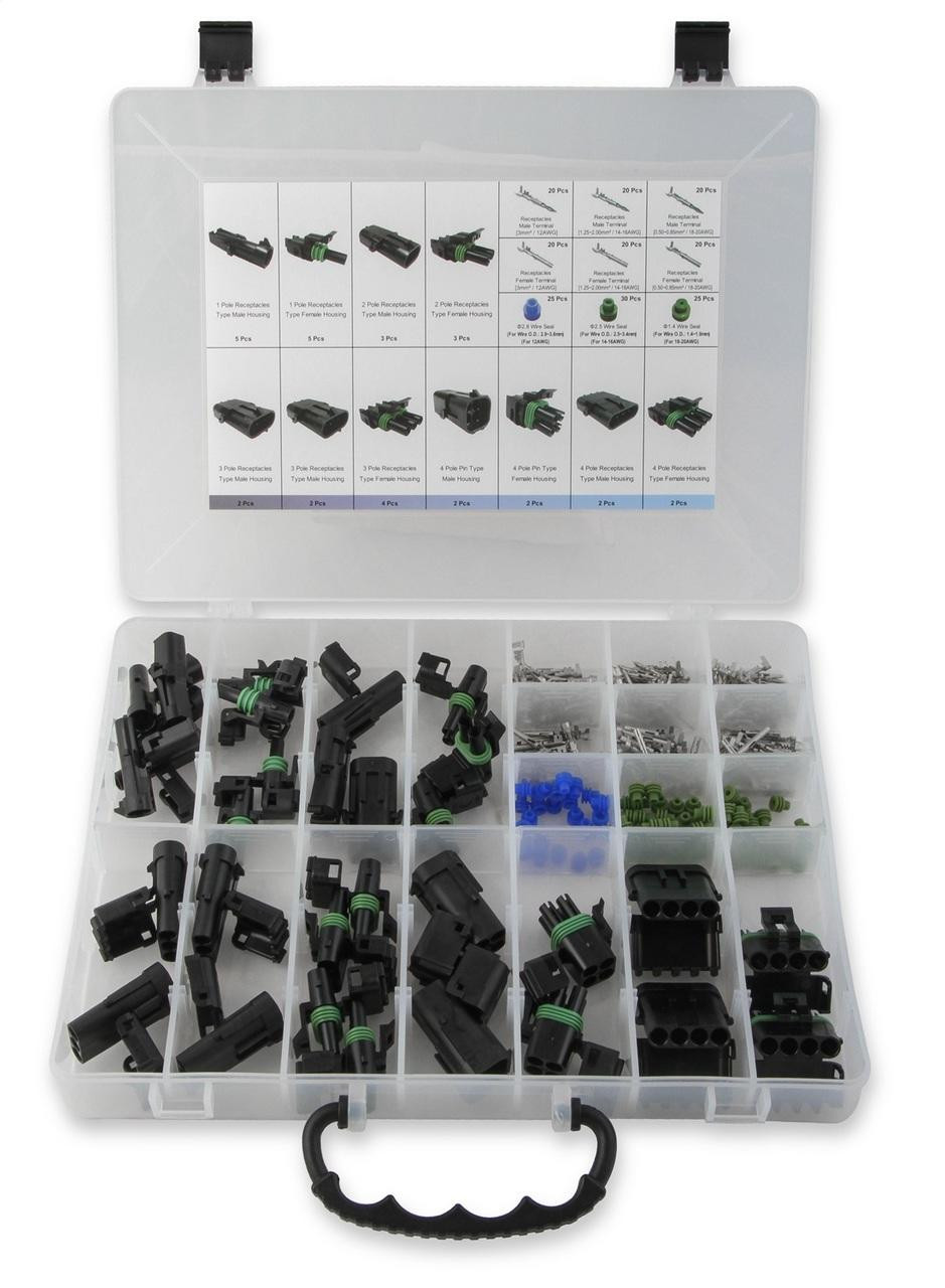 Mr Gasket 232-Piece Weatherproof Connector Kit w/Plastic Case - MRG-40010G