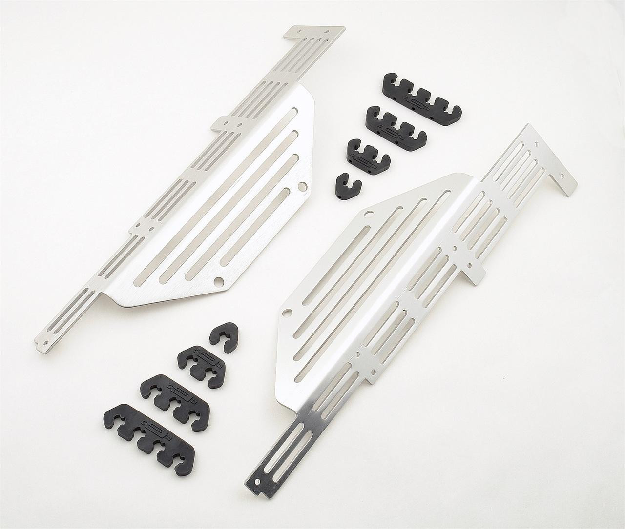 Mr Gasket 87-96 SBC and center Hold Down Valve Cover, Sparl Plug Wire Divider Bracket - MRG-6042