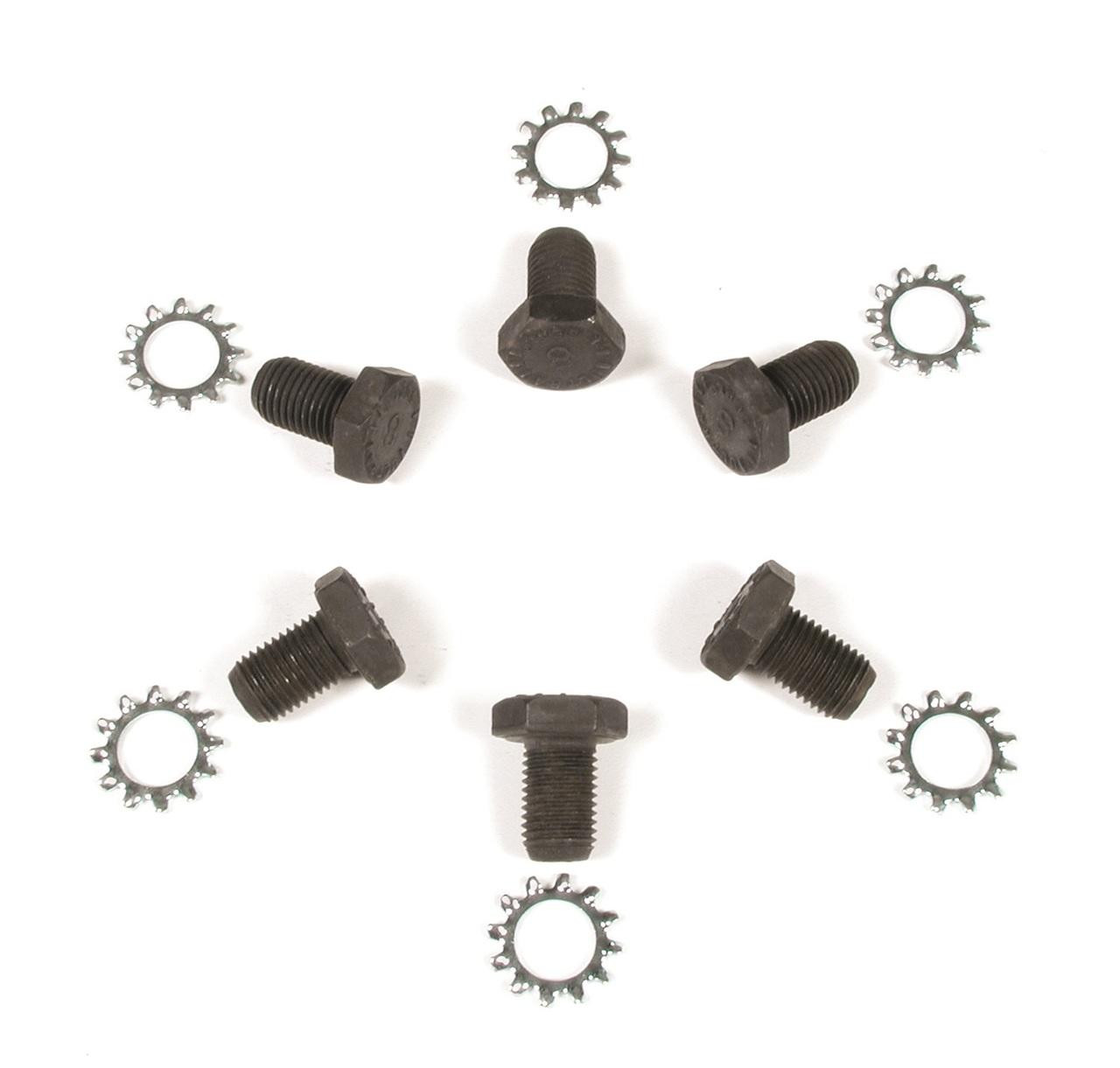 Mr Gasket Gasket Flexplate Bolts for GM V6/V8, 7/16-10 x 11/16, Black Oxide - MRG-6710