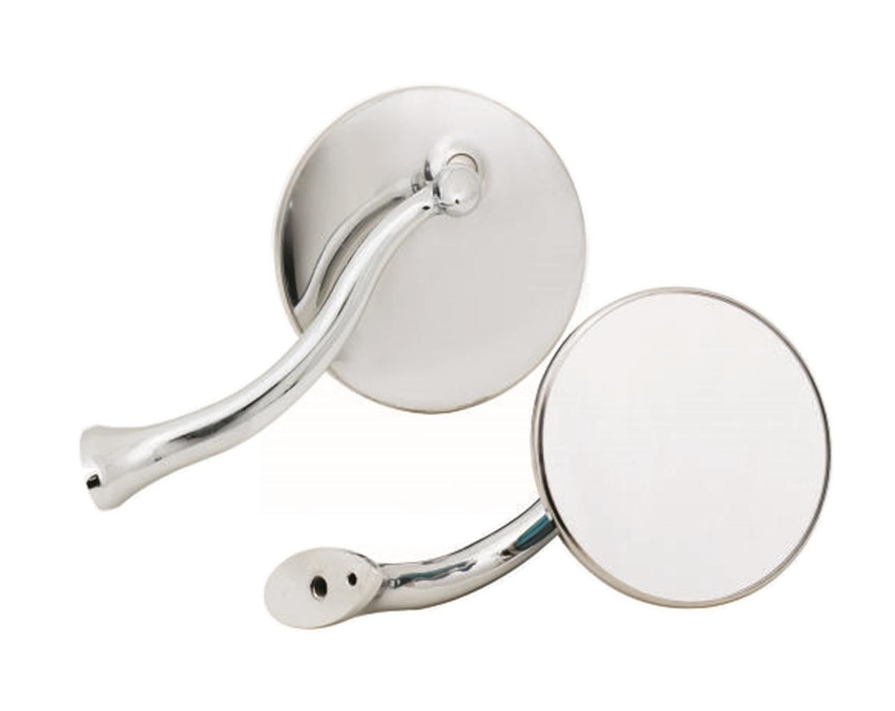 Mr Gasket 4 Inch Swan Neck Mirror, Stainless - MRG-8218GMRG