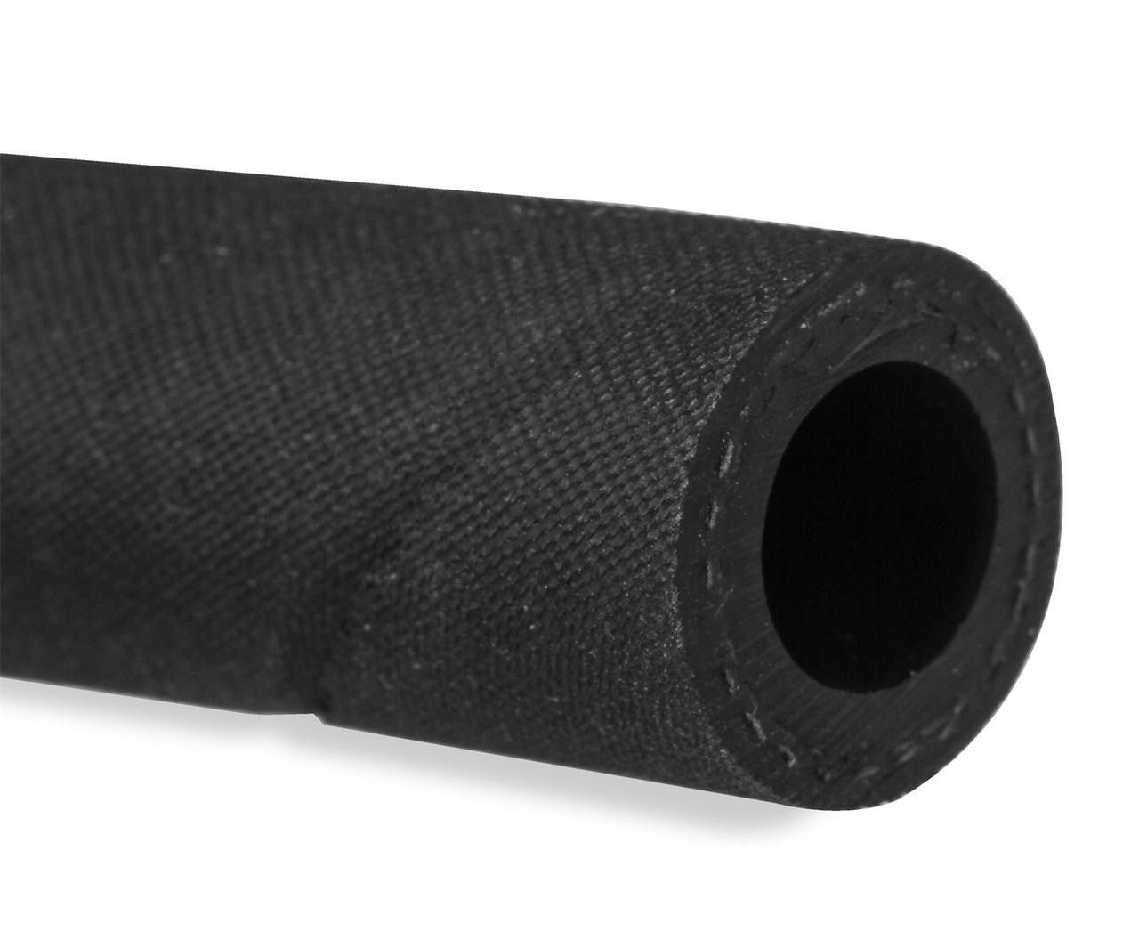 Mr Gasket Black Push-On Hose, Synthetic Rubber w/Reinforced Fiber Braid, 20 Feet, -6 AN - MRG-872006