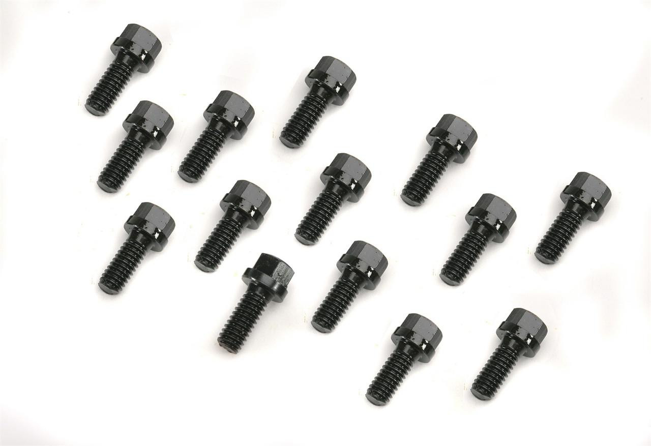 Mr Gasket Hex Head Header Bolts for LA Small Block Mopar, 5/16-18 x 3/4, Black Oxide - MRG-976