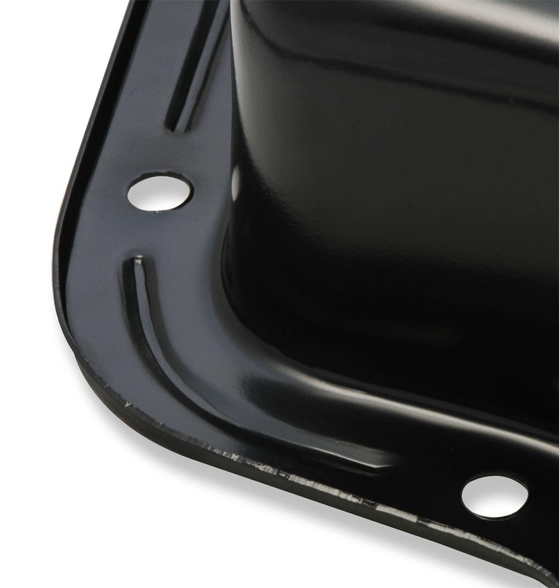 Mr Gasket Black Steel Transmission Oil Pan for GM TH400, Finned - MRG-9786BMRG