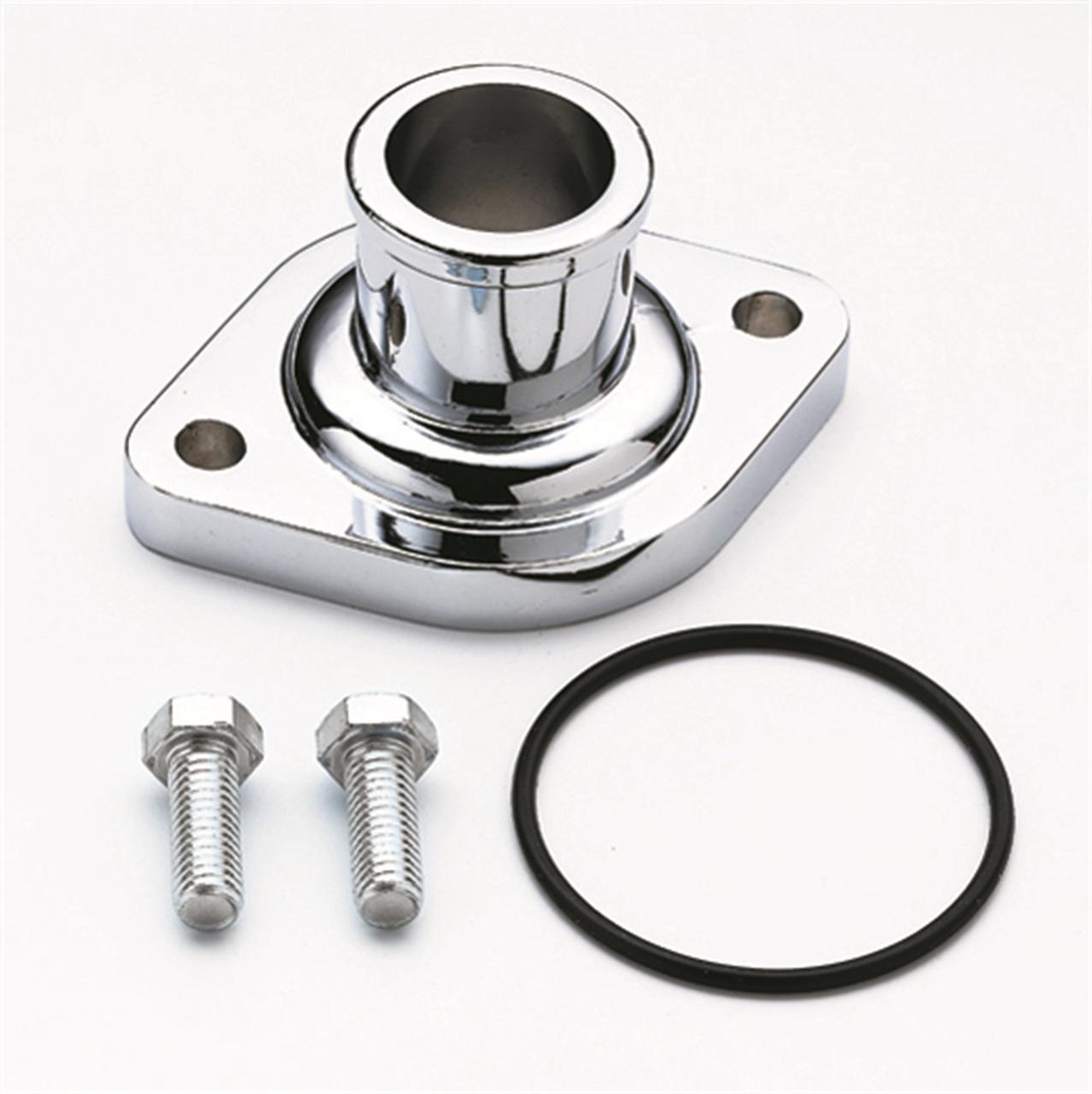 Mr Gasket 55-75 Small/Big Block Chevy and Straight Water Neck, Chrome Water Neck - MRG-9845