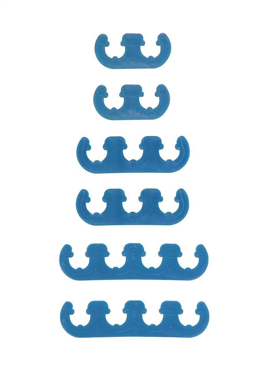 Mr Gasket Blue Plastic Wire Seperator, Fits 7/8MM Spark Plug Wires - MRG-9877