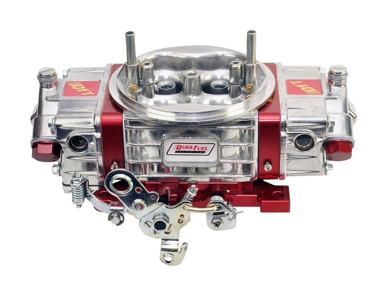 Quick Fuel Q-Series Carburetor, Mechanical Secondary, 2-Circuit 950 CFM, Shiny w/Red Billet - Q-950