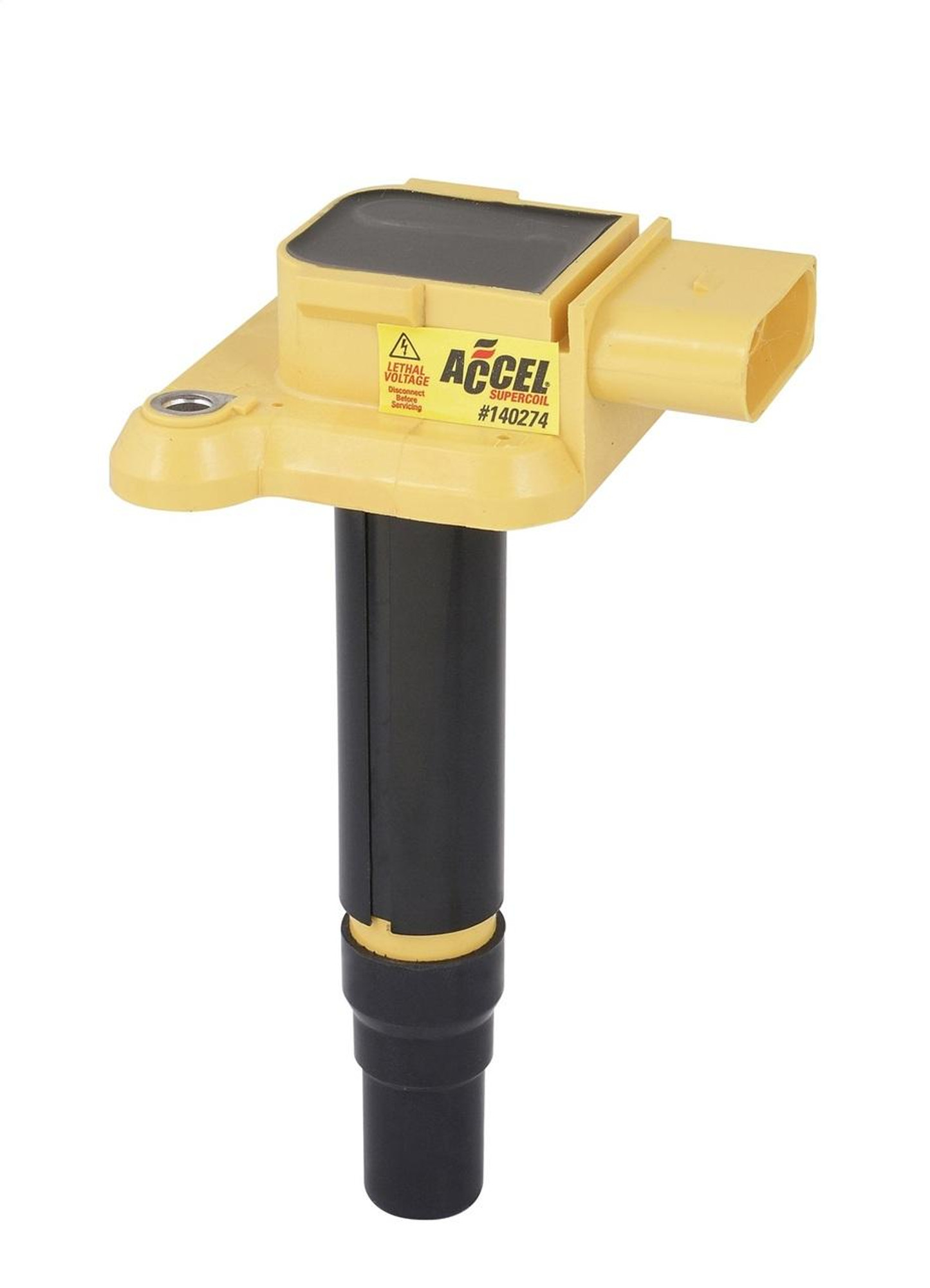 Accel Yellow Ignition Coil for Volkswagen/Audi 1.8L, Supercoil, Each - ACL-140274