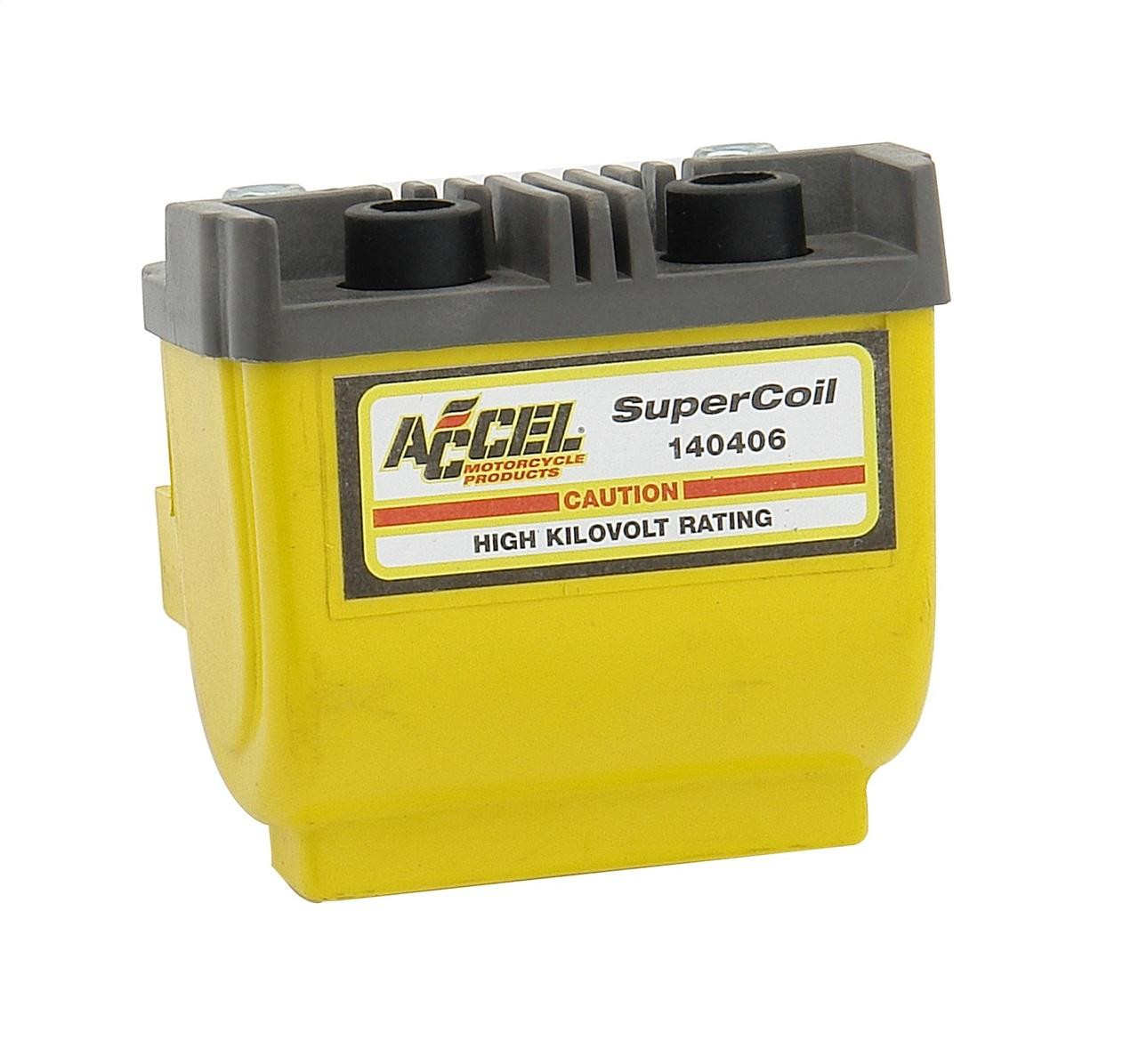 Accel Yellow Electronic Supercoil w/Dual Fire and 4.7 OHMS Resistance, Each - ACL-140406