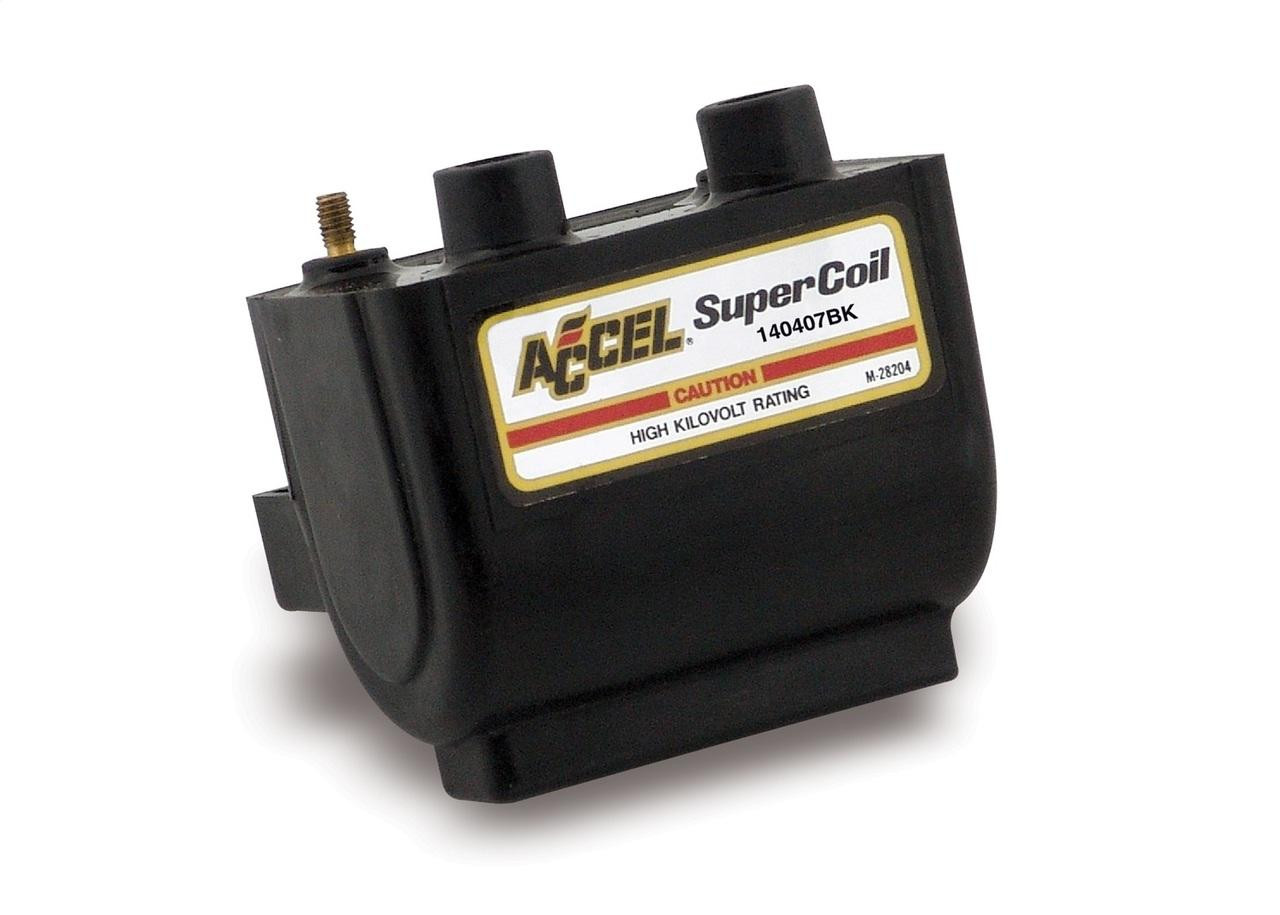 Accel Electronic Dual Fire Supercoil, Black, Each - ACL-140407BK