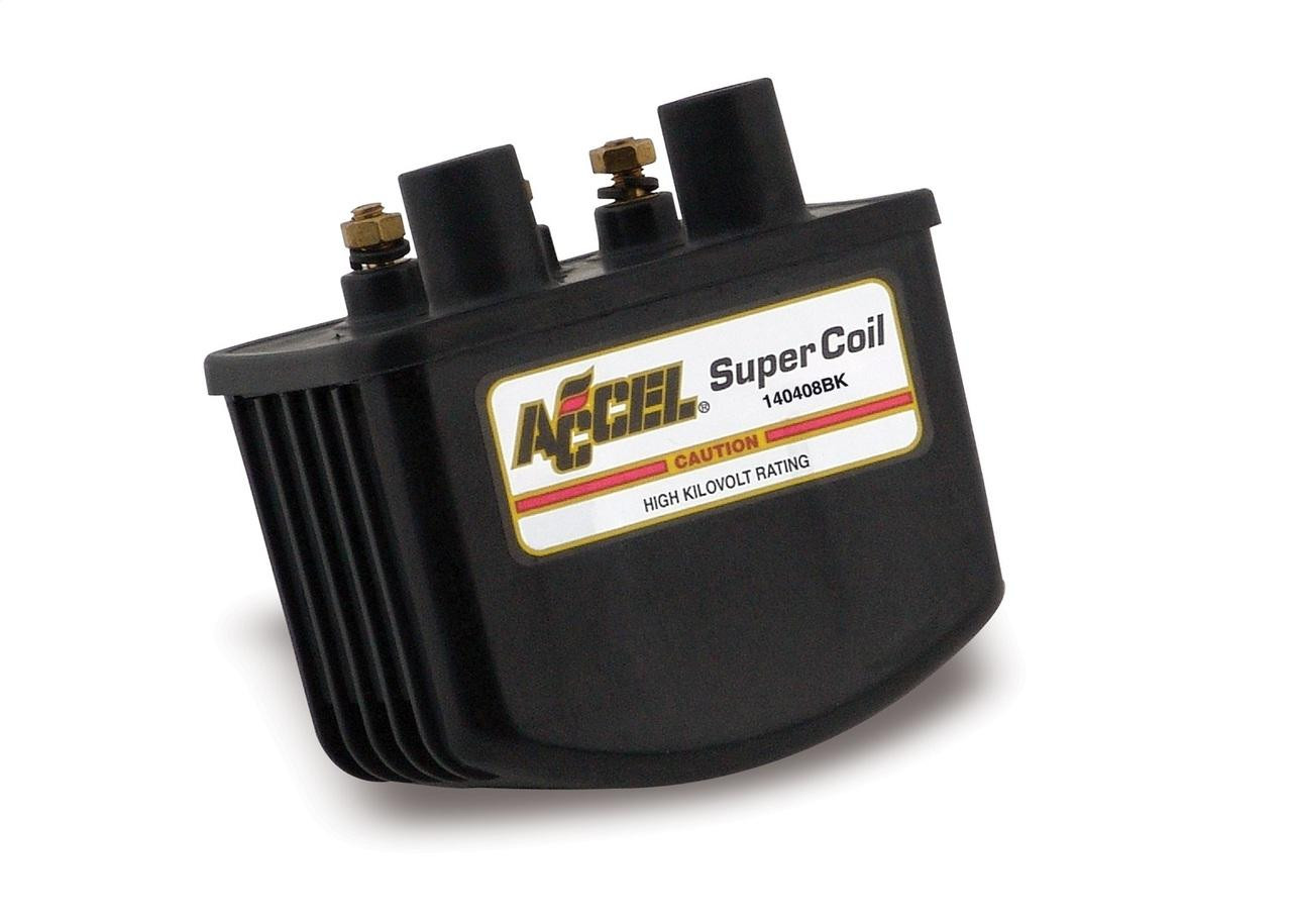 Accel Dual Fire Super Coil w/3.0 OHMS Resistance, Black, Each - ACL-140408BK