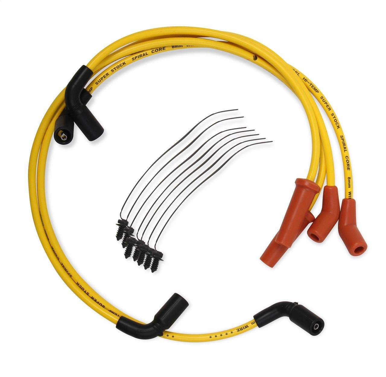 Accel 17-Up Harley Davidson Touring, 8MM Yellow Custom Wire Set w/Spiral Core - ACL-171116-Y