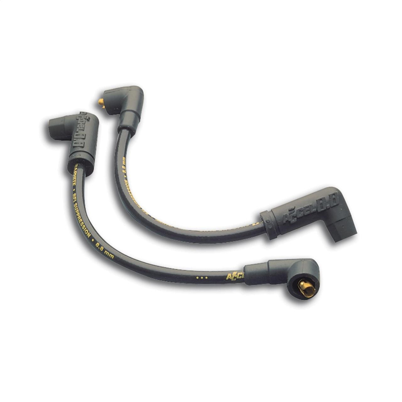 Accel 91-99 Harley Davidson Softail, 8.8MM Black Custom Wire Set w/Spiral Core - ACL-172089K