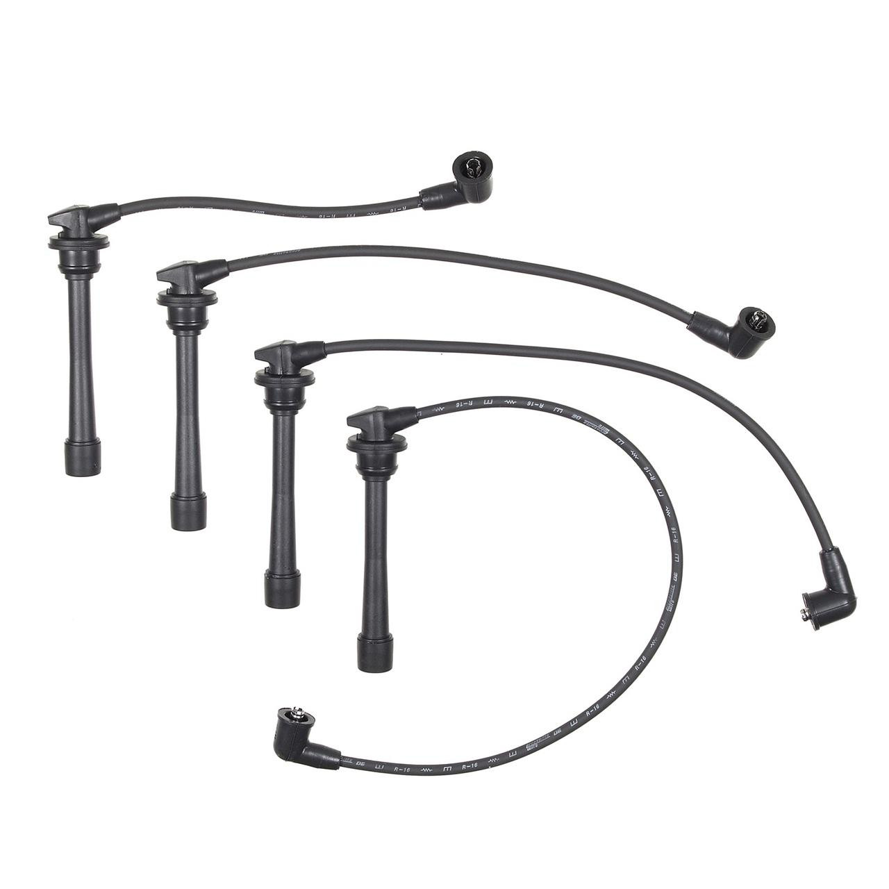 Accel 96-12 Hyundai w/1.8/2.0L, Spark Plug Wire Set w/90° Wire and Tube Boot, 4-Pieces - ACL-184035