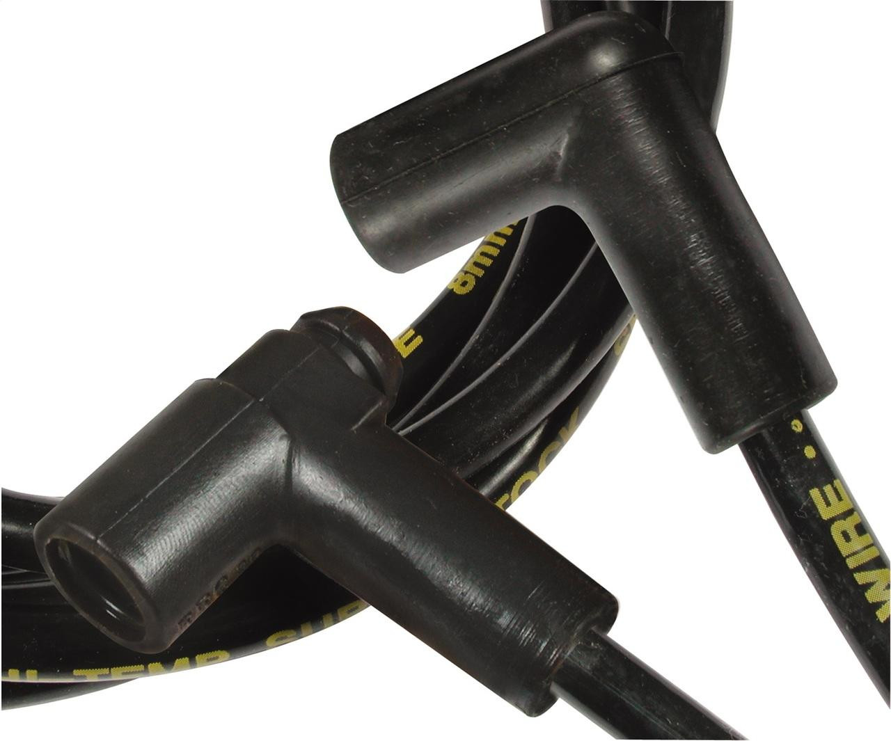 Accel 75-82 Corvette w/350ci, Black Spark Plug Wires w/Super Stock Spiral, 8MM - ACL-5050K