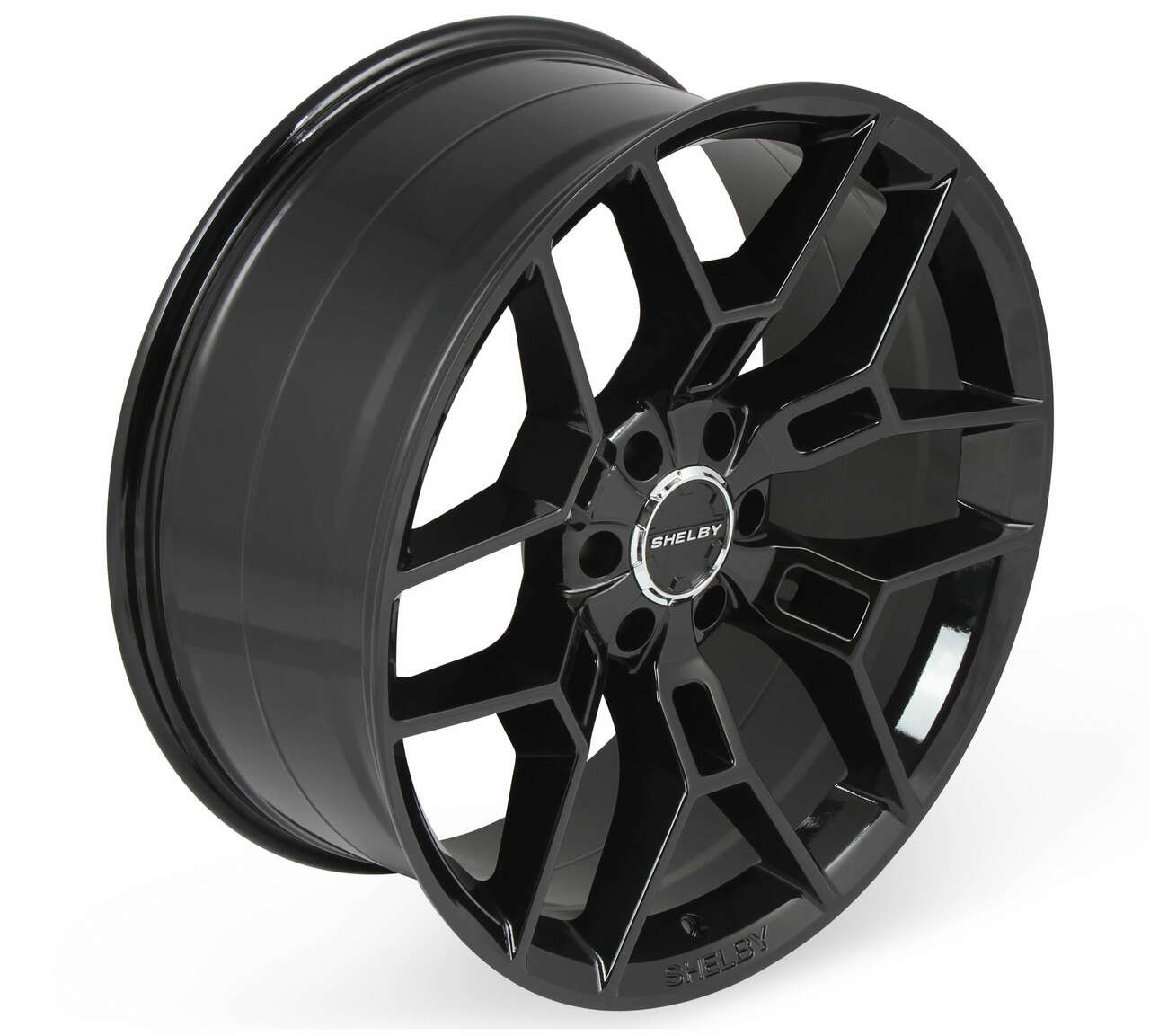 Carroll Shelby Wheels 05-UP F-150, CS45 Wheel, 20 x 9.5, 6 x 135, 12mm Offset, Gloss Black - CS45-395512-B