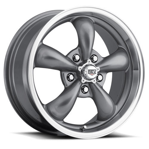 Rev Wheels Rev Wheels 100 Classic Series, 20 x 8, 4.5 Backspacing, 5 x 4.75, Silver - REV-100S-2806100