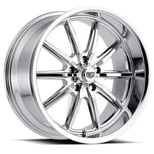 Rev Wheels Rev 110 Classic Series, 17 x 7,4 Backspacing, 5 x 4.75, Chrome - REV-110C-7706100