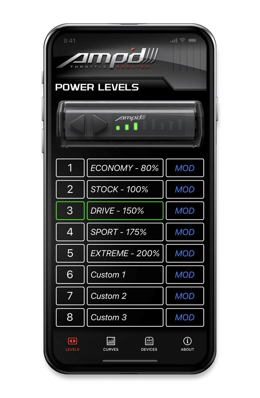 Superchips 17-19 GM, AmpD 2.0 Throttle Sensitivity Booster w/Flashcal Tuner - SC-2547-A2
