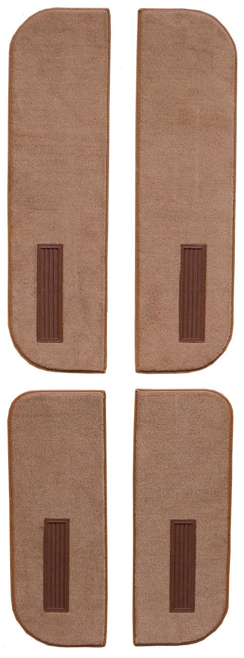 ACC Carpet 1987-88 Chevy R20 Door Carpet Inserts on Cardboard Crew Cab W/Vents 4pc Cutpile - ACC-21924