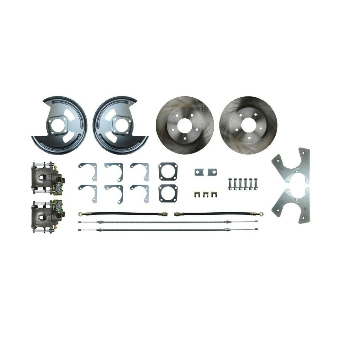 The Right Stuff 64-71 Oldsmobile 442 w/Non-Staggered Shocks, Rear Disc Brake Conversion Kit - AFXRD01-P4