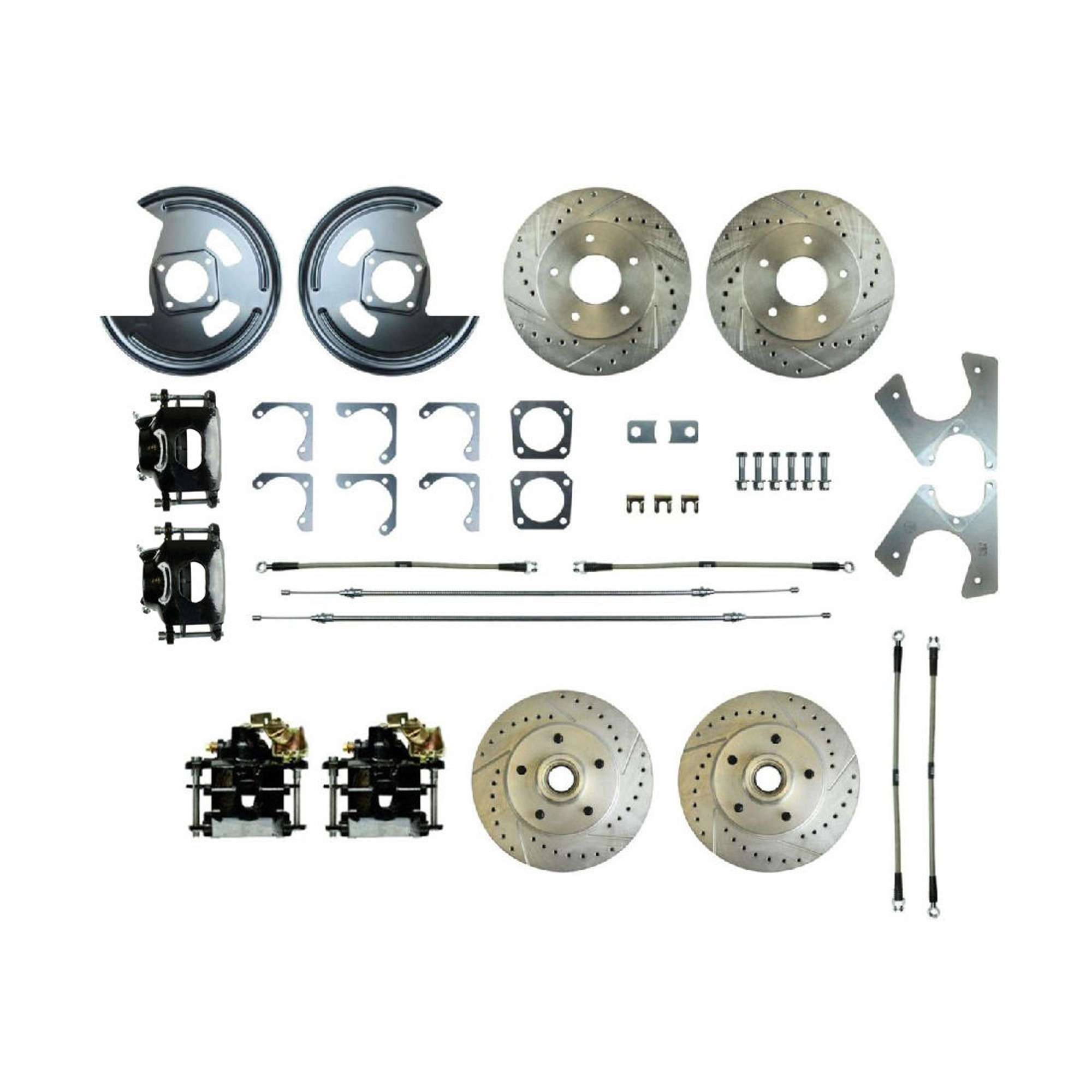 The Right Stuff 1979-81 Camaro, 4-Wheel W/Rear 2 Disc Brake Conversion Kit - F79RD07-P