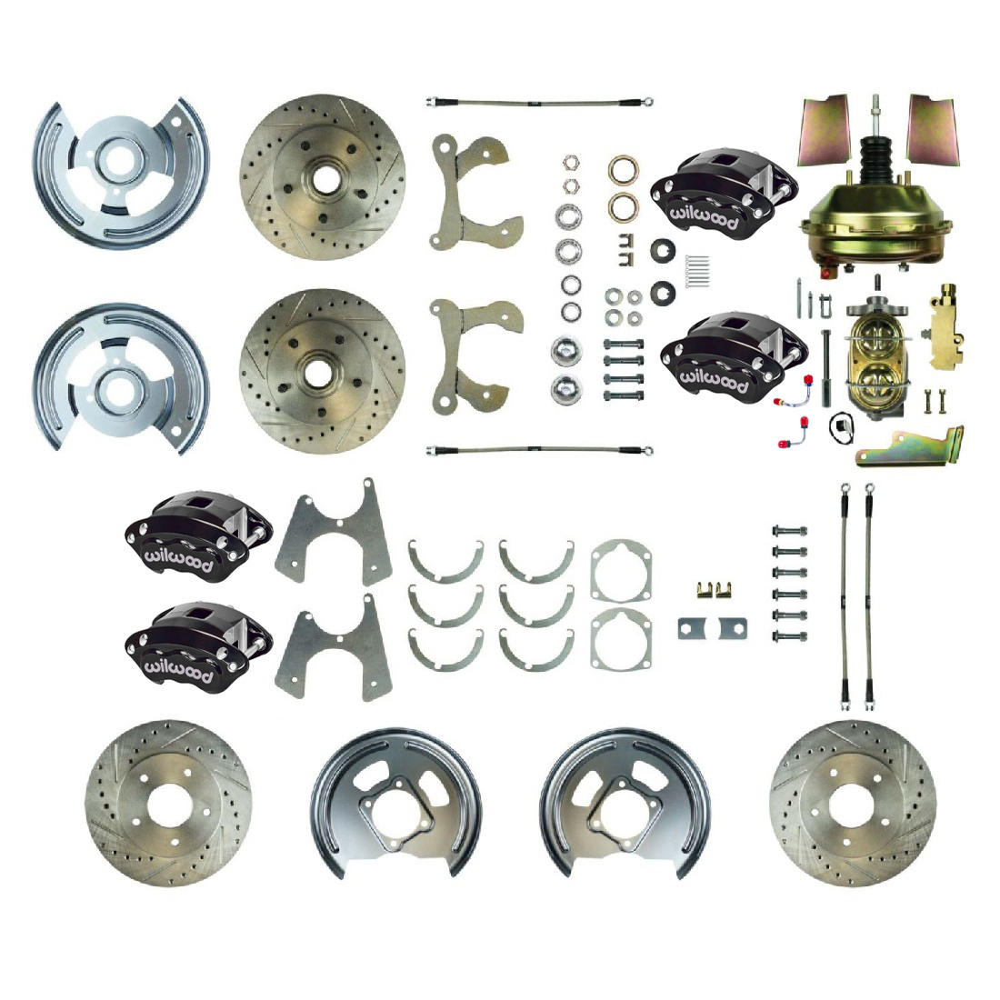The Right Stuff 1959-64 Chevrolet Impala/Bel Air, Performance Front Disc Brake Conversion Kit - FSC604DCC-P