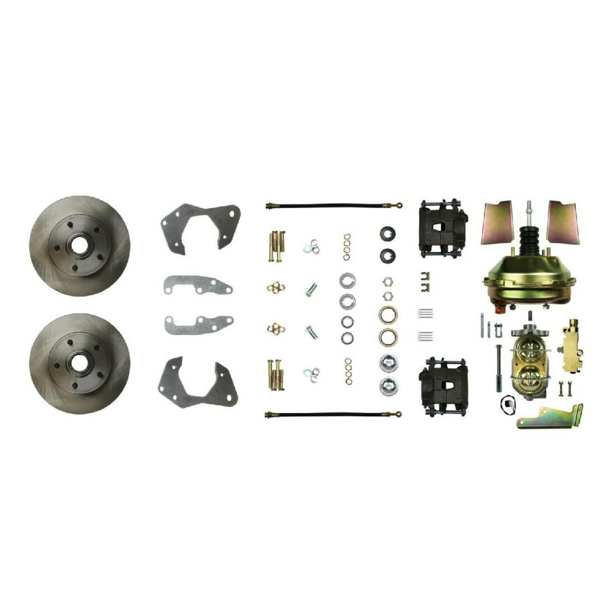 The Right Stuff 1965-68 Chevrolet Impala, 9 Booster, Power Front Disc Brake Conversion Kit - FSC65DCC-P