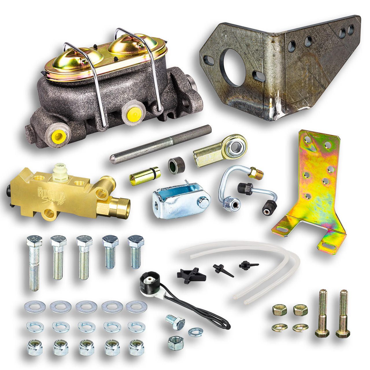 The Right Stuff 1-1/8 Bore Disc Brake Master Cylinder and Disc/Drum Combination Valve Kit - G470971