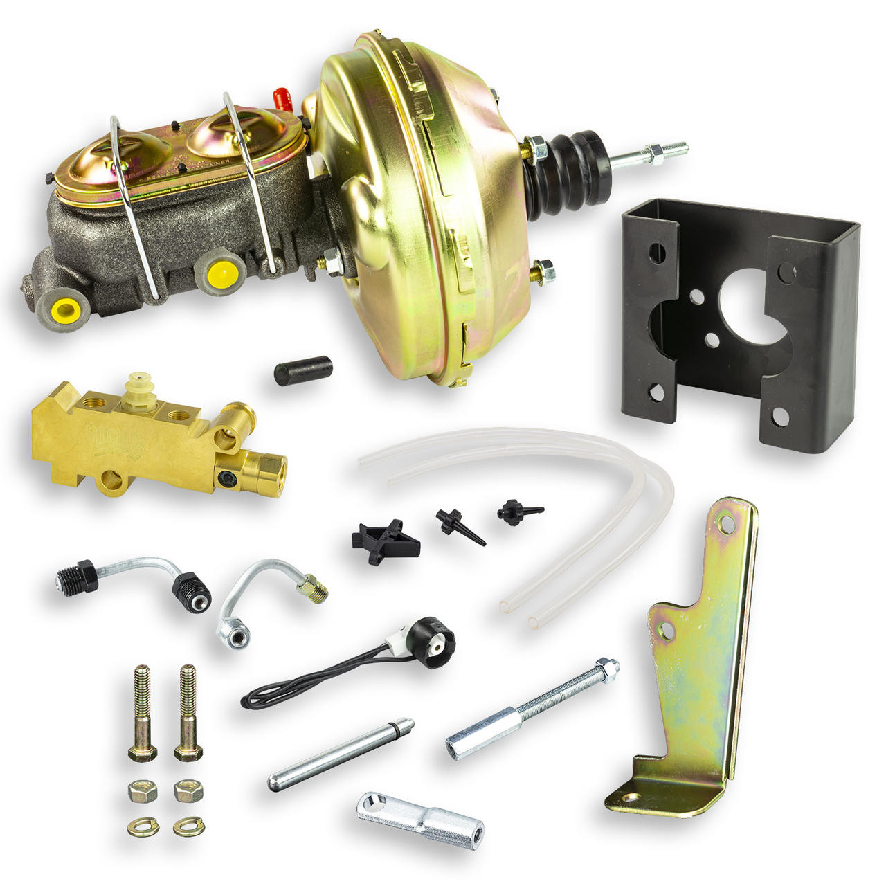 The Right Stuff 63-66 GM and GMC C/K Truck, Master Cylinder and 9 Booster Combination Kit Disc/Disc - G96310572