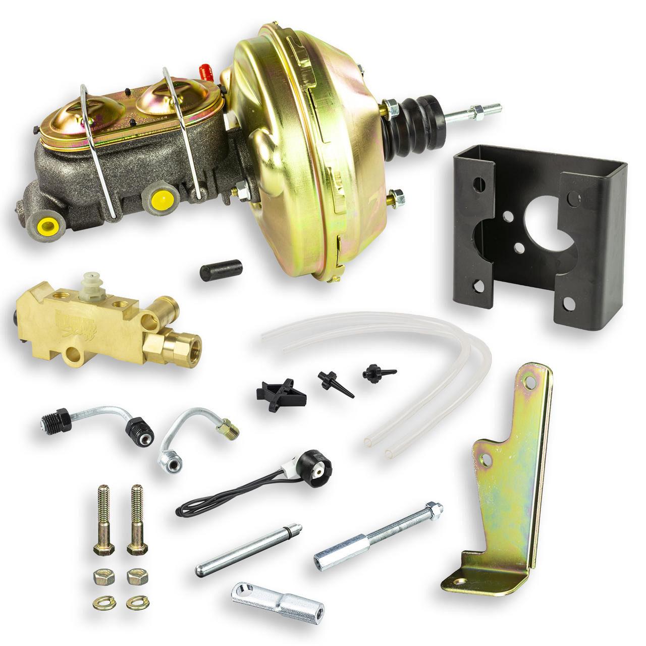 The Right Stuff 63-66 GM and GMC C/K Truck, Master Cylinder and 9 Booster Combination Kit Disc/Drum - G96310971