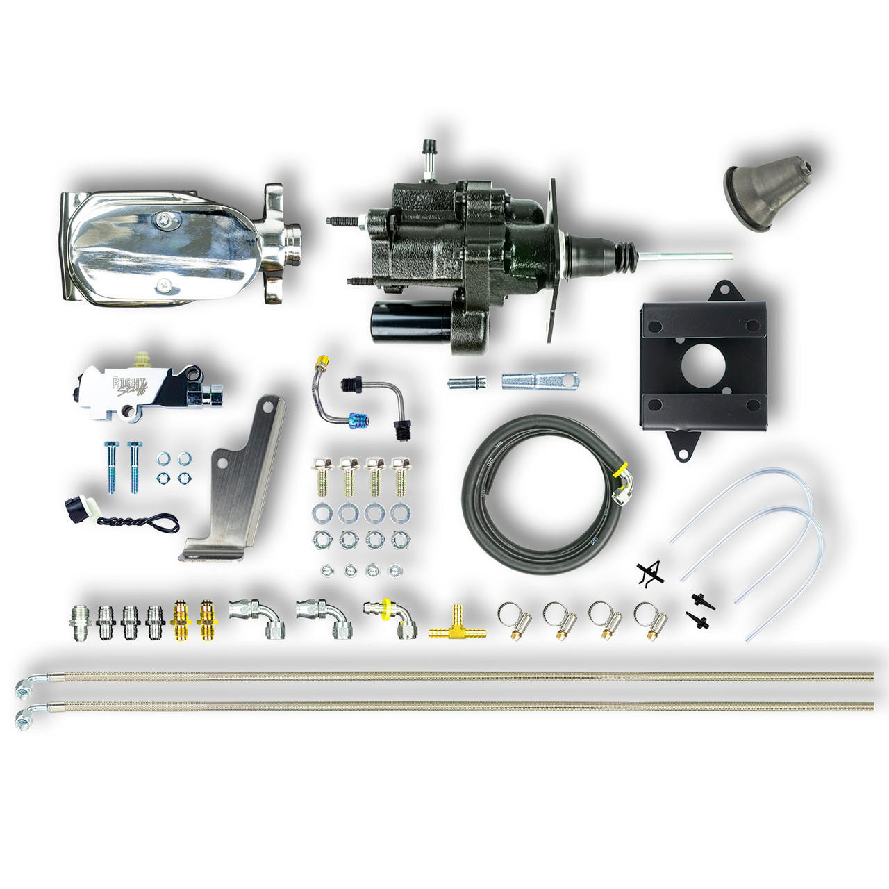 The Right Stuff 1960-62 GM and GMC C/K Truck, Chrome Hydro Boost Assembly Kit Disc/Drum - JHB605171
