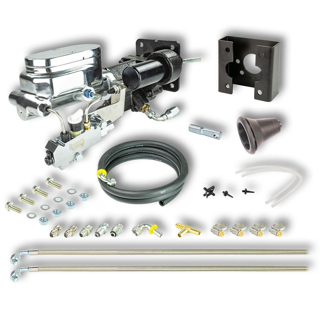 The Right Stuff 1963-66 GM and GMC C/K Truck, Chrome Hydro Boost Upper Assembly Kit Disc/Drum - JHB635171