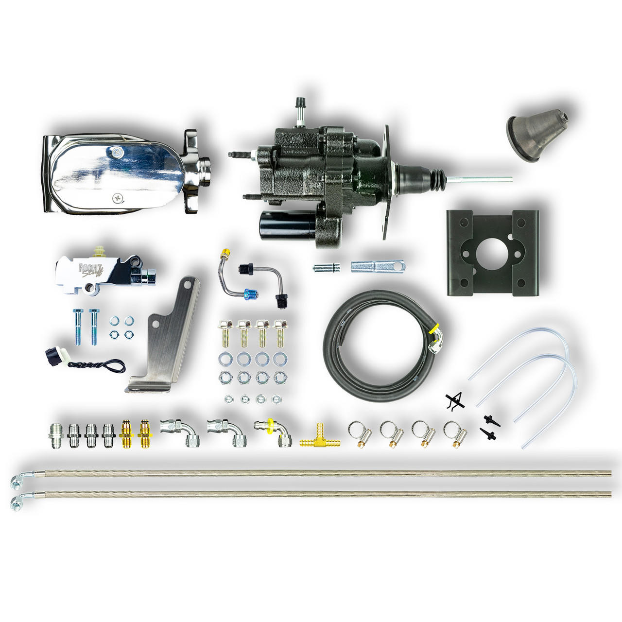 The Right Stuff 1963-66 GM and GMC C/K Truck, Chrome Hydro Boost Upper Assembly Kit Disc/Disc - JHB635672