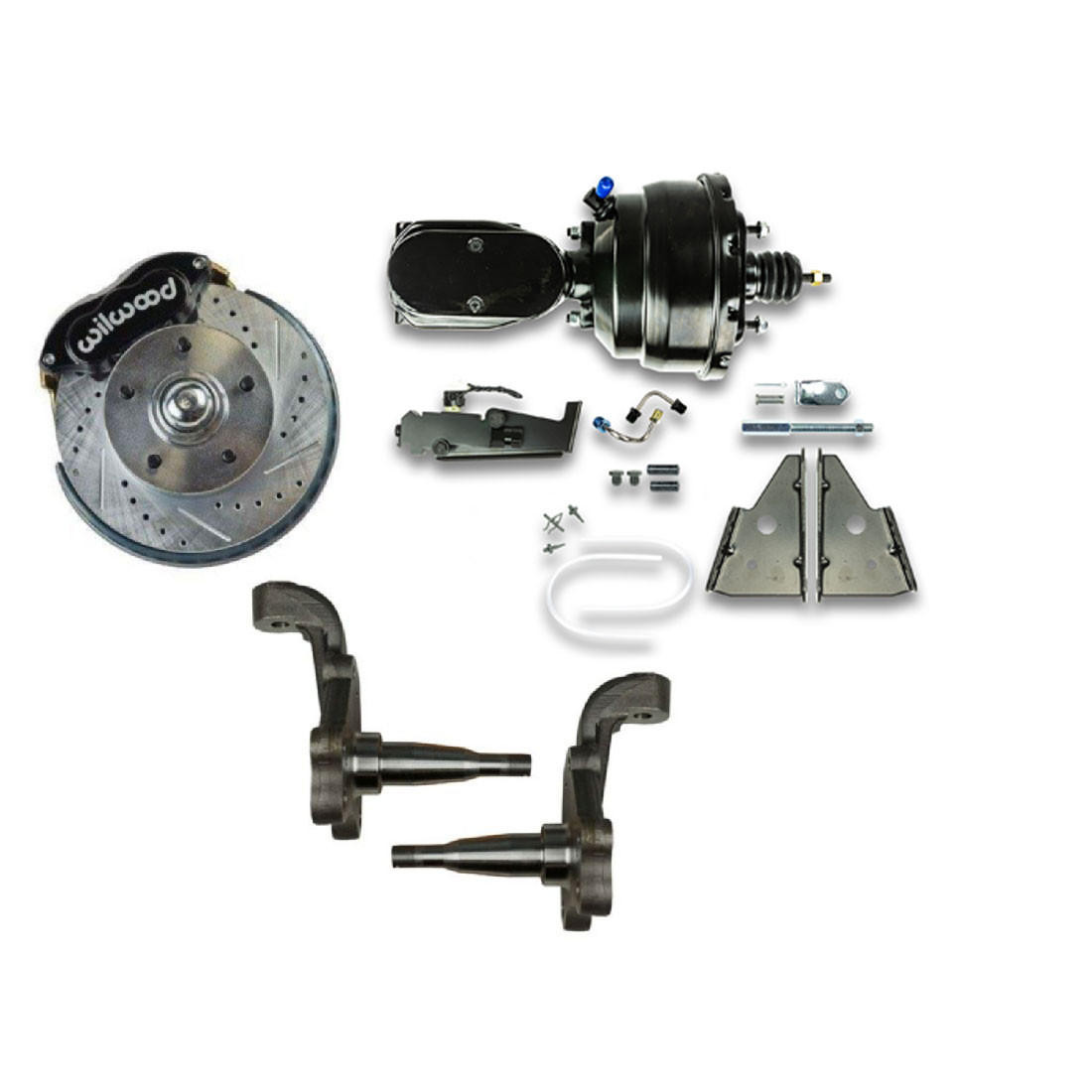 The Right Stuff 1964-1971 Olds 442 Front Power Disc Brake Conversion Kit - AFXDC32-P4