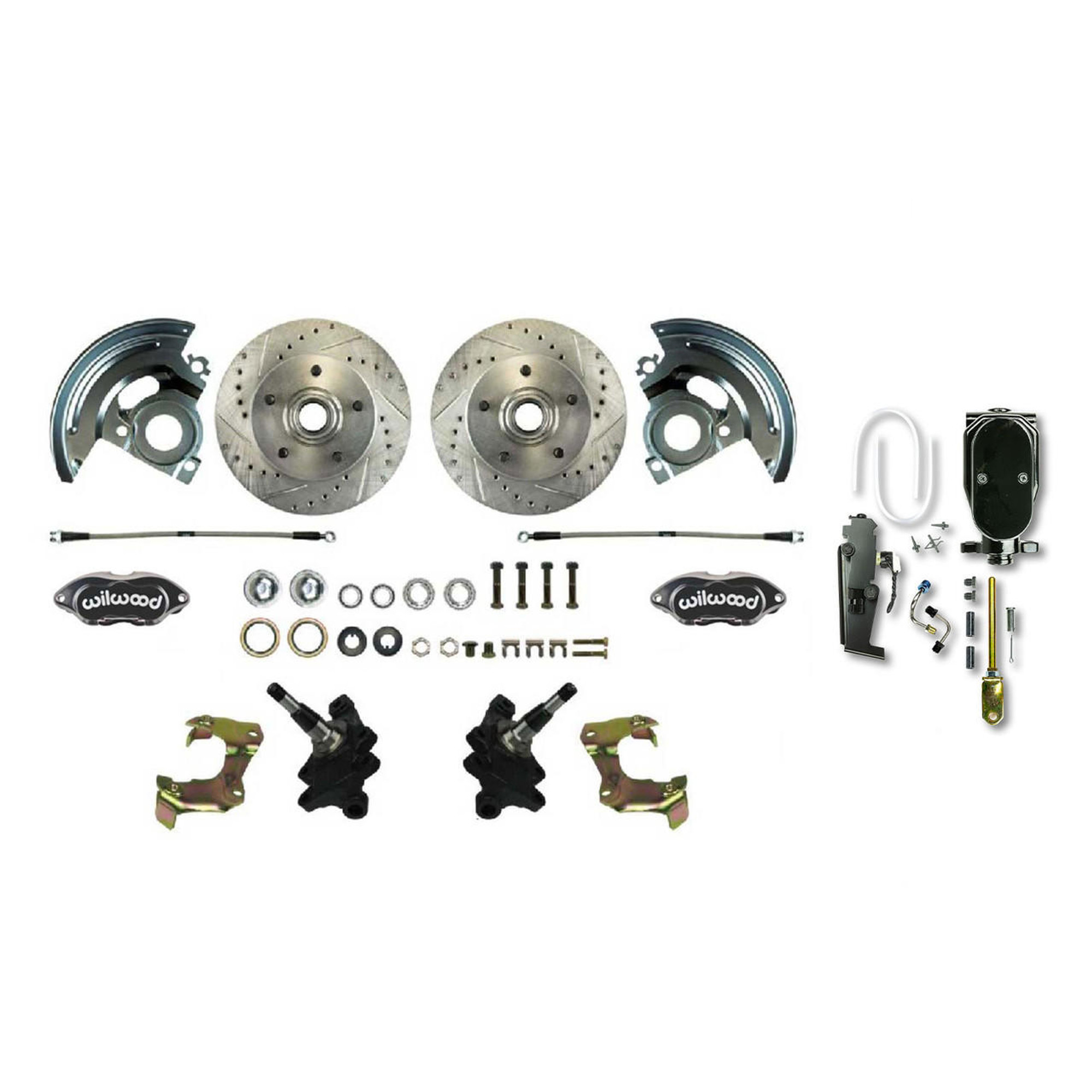 The Right Stuff 1964-1967 Malibu Signature Series Big Brake Front Manual Disc Conversion Kit - AFXSD32-PML