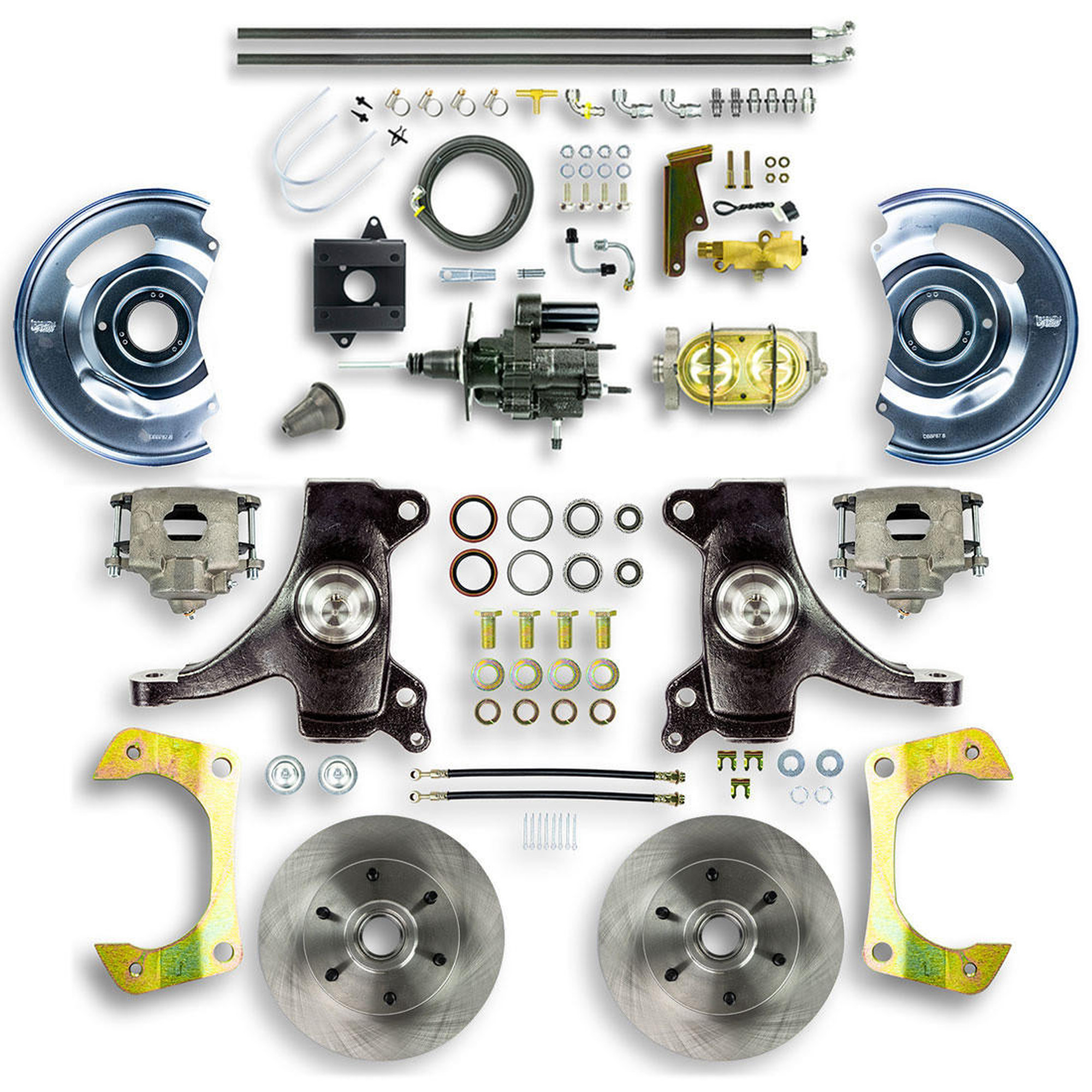 The Right Stuff 60-62 Chevy/GMC Truck/Suburban 2 Drop, Hydro Boost Front Disc Brake Conversion - THB6016D-P