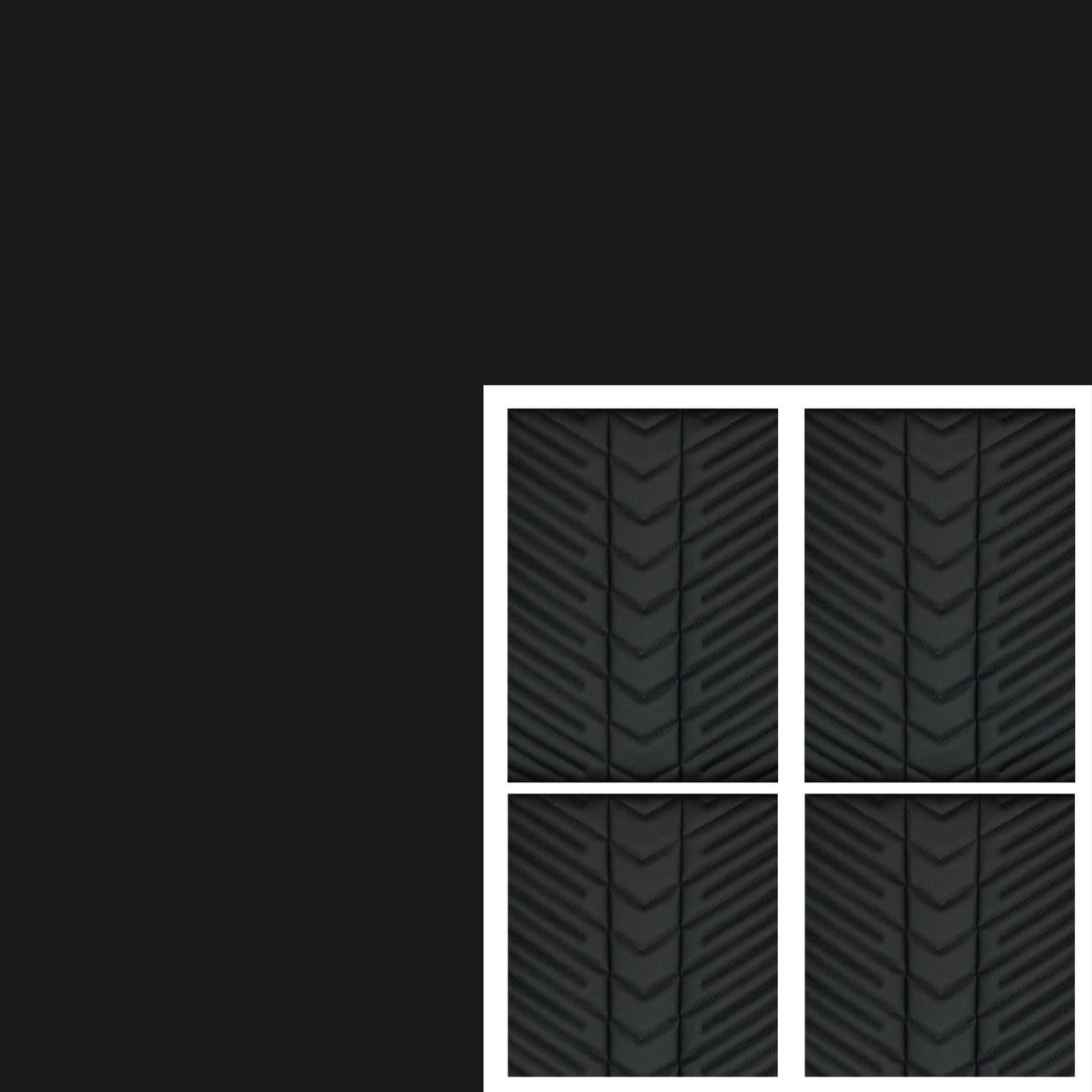  PUI Interiors Sport Mod II Material Accessory Kit, 10yd Blk Vinyl Blk/Blk Inserts Blk Stitch - (RM-AK110B111) 