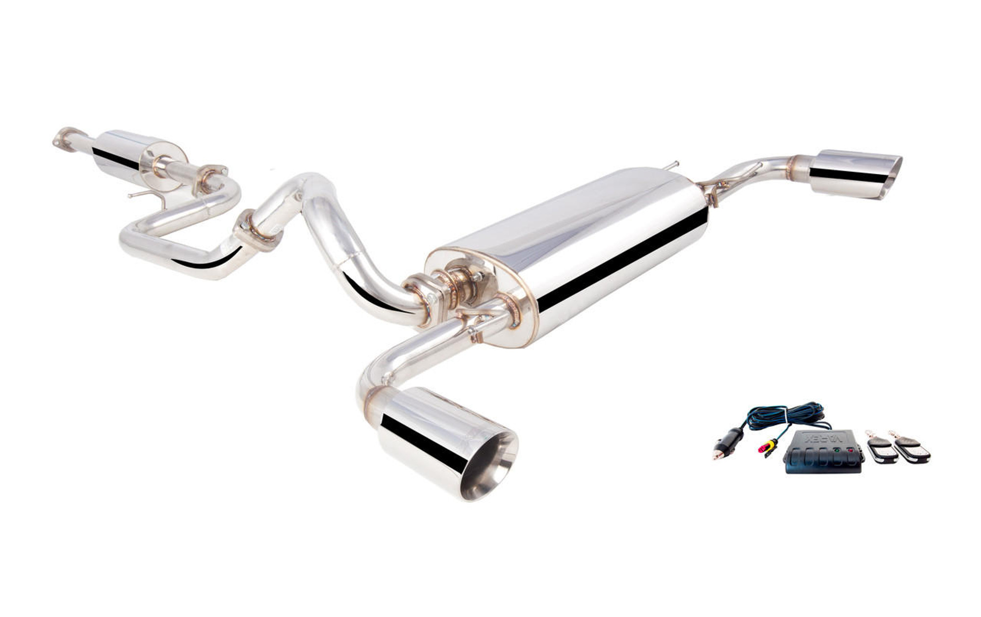  XForce 10-13 Mazda 3 SP25 Hatchback Stainless 2.5" High Flow Catback w/Varex Muffler - (XFE-ES-MZ3-25-VMK-CBS) 