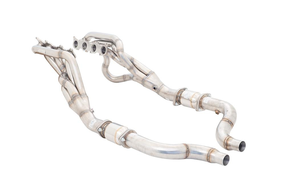  XForce 2018+ Mustang GT Stainless 1-7/8 Header kit with High Flow Metallic Cats - (XFE-H2-FM18-KITB) 