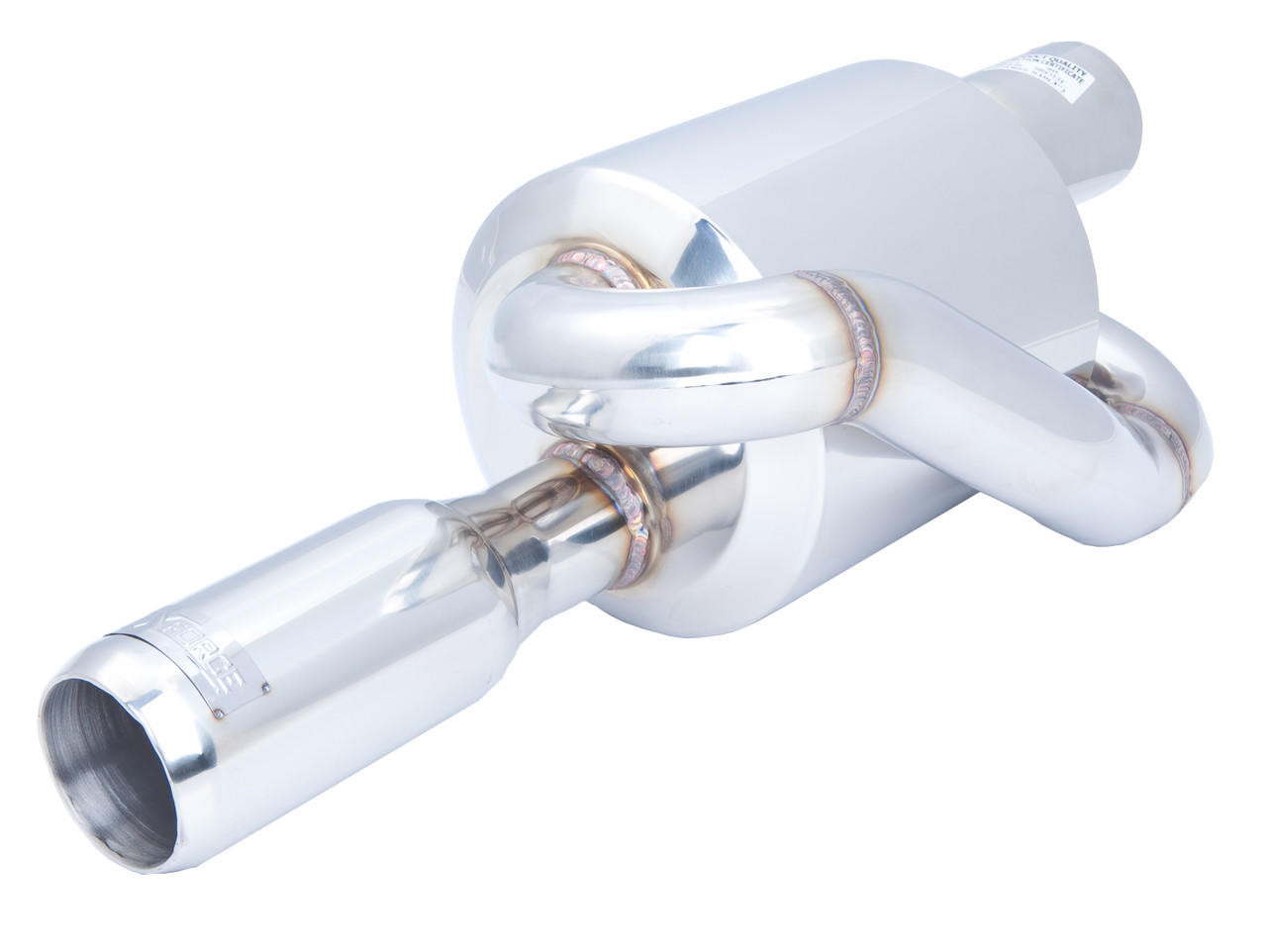  XForce 2.5 Twin Loop Round Muffler 3 OD Tip - (XFE-S10-2.5) 