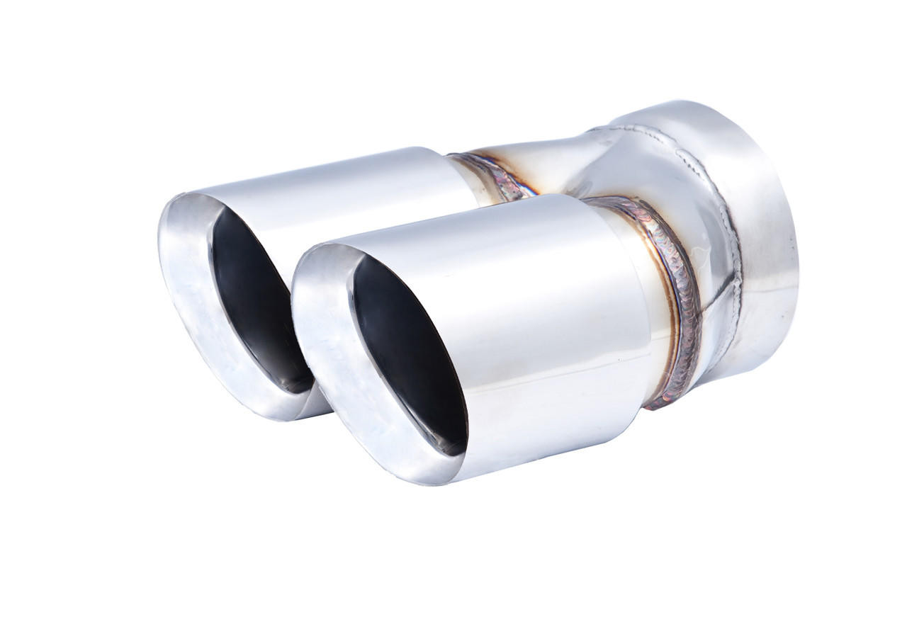  XForce Twin 3.5 Round Angle Cut Dual Wall 3 Inlet - (XFE-TY-AW35-76) 