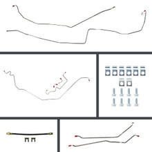  The Right Stuff 1968 Pontiac Firebird 4 Wheel Disc Brake Conversion Complete Brake Line Kit, 26pc - (POP68H4) 