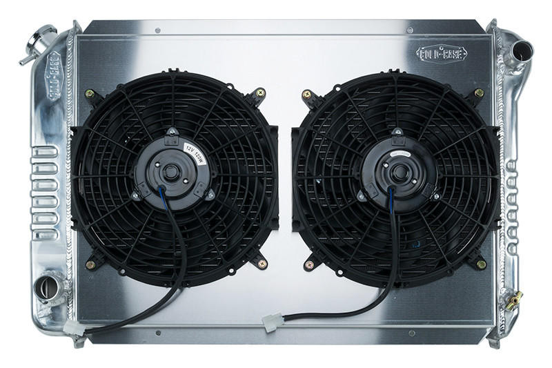  Cold Case Radiators 87-93 Mustang Aluminum Radiator 1 Inch Core & Dual 12 Inch Fans - (CR-LMM570-1K) 