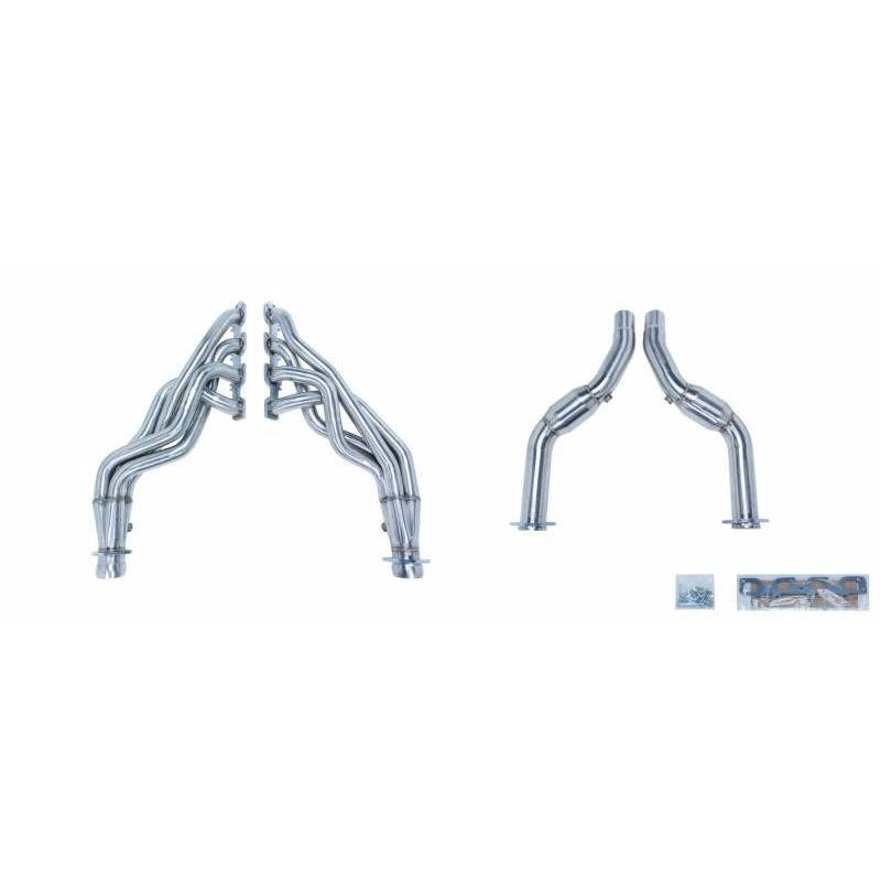  Pypes Exhaust 06-15 Charger Long Tube Header w/Catted Downpipe 1-7/8" Primary 30" Collector - (HDR40SK-1-PYP) 