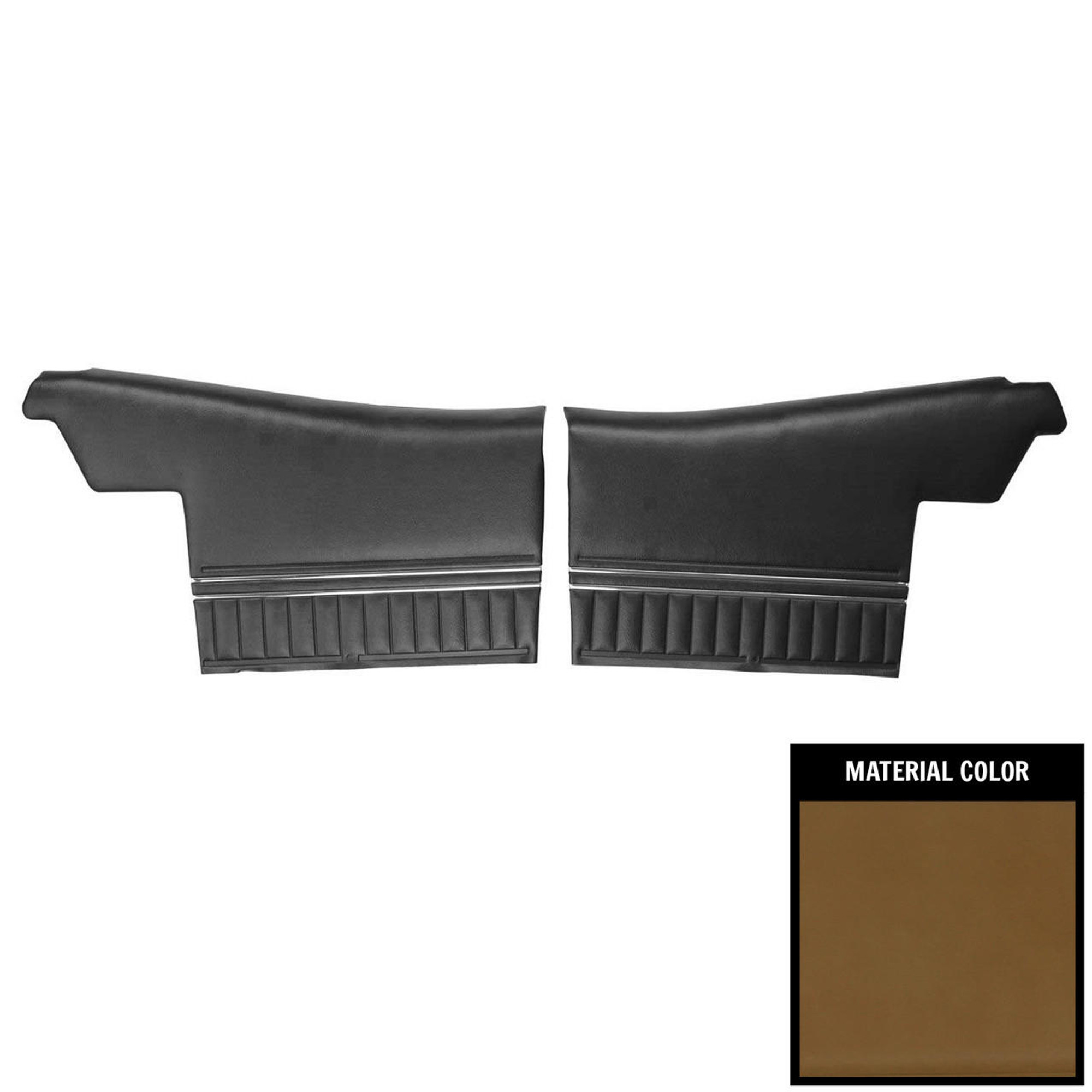 PUI Interiors 1970 Chevelle Convertible Pre-Assembled Light Saddle Rear Door Panels - (PD244V) 
