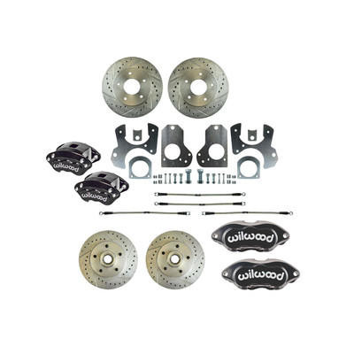  The Right Stuff 79-81 GM G-Body Rear Brake Conversion Kit, w/Matching Front Rotors & Calipers - (A79RDM278-P) 
