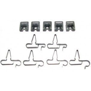 The Right Stuff 58-62 Chevrolet Corvette Brake Line & Fuel Line Clip Set - (VCS5801)