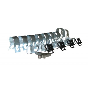 The Right Stuff 63-65 Chevrolet Corvette Brake Line & Fuel Line Clip Set, 20 pcs - (VCS6301)